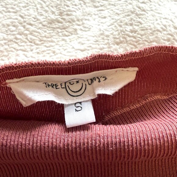 Pink Off the Shoulder Long Sleeve Mini Dress - Picture 5 of 5